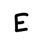 手書きアルファベット＆数字（個別スタンプ：5）