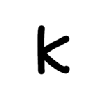 手書きアルファベット＆数字（個別スタンプ：11）