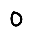 手書きアルファベット＆数字（個別スタンプ：15）