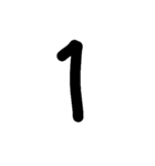 手書きアルファベット＆数字（個別スタンプ：27）