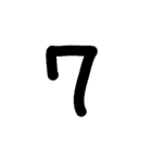 手書きアルファベット＆数字（個別スタンプ：33）