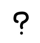 手書きアルファベット＆数字（個別スタンプ：39）