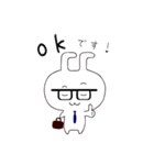 頑張るお仕事うさぎ（個別スタンプ：1）