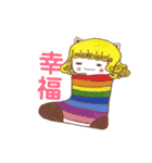 天然パーマ 女の子Mia（個別スタンプ：2）