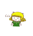 天然パーマ 女の子Mia（個別スタンプ：15）