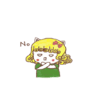 天然パーマ 女の子Mia（個別スタンプ：16）