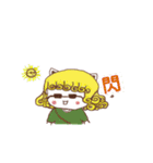 天然パーマ 女の子Mia（個別スタンプ：20）