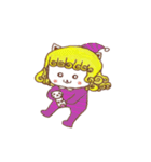 天然パーマ 女の子Mia（個別スタンプ：21）