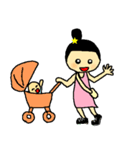 子育てママと赤ちゃんあるある（個別スタンプ：21）