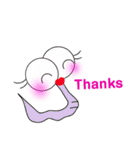Happy(English version)（個別スタンプ：4）