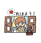 かわいい坊やと時々にゃんこ（個別スタンプ：1）