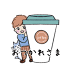 かわいい坊やと時々にゃんこ（個別スタンプ：3）