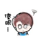 手描きかわいい漫画★水彩風の可愛い彼氏（個別スタンプ：37）