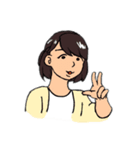 少し病んでるさおりちゃんと愉快な仲間たち（個別スタンプ：2）