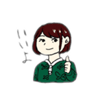 少し病んでるさおりちゃんと愉快な仲間たち（個別スタンプ：17）