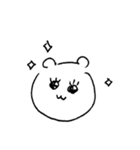 くまのかお（個別スタンプ：24）