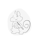 みないで描いたよ！（個別スタンプ：3）
