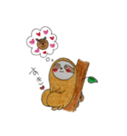 なまけものとりす（個別スタンプ：3）