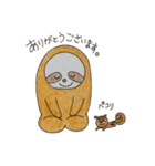 なまけものとりす（個別スタンプ：8）