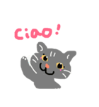 仏猫kikiのイタリア語（個別スタンプ：2）