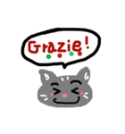 仏猫kikiのイタリア語（個別スタンプ：3）