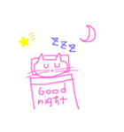 大人かわいいシンプルネコ（個別スタンプ：5）