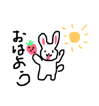 いちごうさぎのにちじょう（個別スタンプ：3）