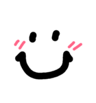 シンプル顔文字2（個別スタンプ：1）
