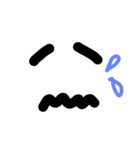 シンプル顔文字2（個別スタンプ：4）