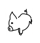 ブタのイラストです（個別スタンプ：1）