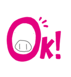 ブタのイラストです（個別スタンプ：4）