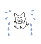 ブタのイラストです（個別スタンプ：6）