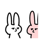 ジト目くねくねゆるうさぎ（個別スタンプ：24）