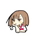 若干黒い女子（個別スタンプ：10）