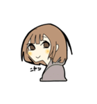 若干黒い女子（個別スタンプ：11）