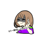若干黒い女子（個別スタンプ：13）