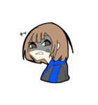 若干黒い女子（個別スタンプ：14）