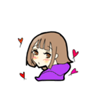 若干黒い女子（個別スタンプ：15）