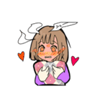 若干黒い女子（個別スタンプ：18）