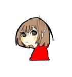 若干黒い女子（個別スタンプ：21）
