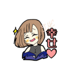 若干黒い女子（個別スタンプ：25）