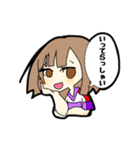 若干黒い女子（個別スタンプ：26）