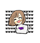 若干黒い女子（個別スタンプ：29）