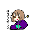 若干黒い女子（個別スタンプ：32）
