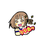 若干黒い女子（個別スタンプ：34）