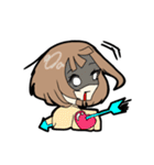 若干黒い女子（個別スタンプ：35）