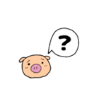 ぶたの日常（シンプル）（個別スタンプ：8）
