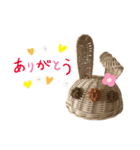 おばあちゃんの籠うさぎ  5（個別スタンプ：14）