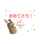 おばあちゃんの籠うさぎ  5（個別スタンプ：18）