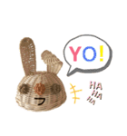 おばあちゃんの籠うさぎ  5（個別スタンプ：27）